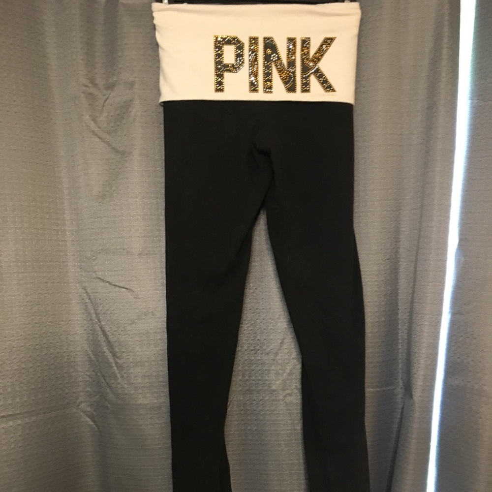 Pink yoga pants
